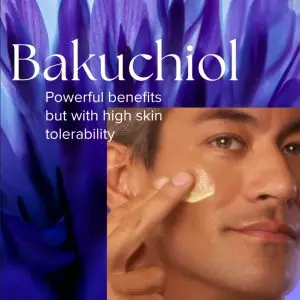 Man applying cream with bakuchiol