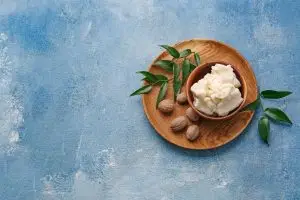 Shea butter used for massage therapy appointments.